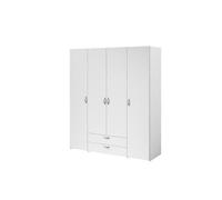 Armoire VARIA Décor 4 portes battantes 2 tiroirs L 160 H 185 P 51 cm B