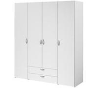 Armoire VARIA Décor 4 portes battantes 2 tiroirs L 160 H 185 P 51 cm B