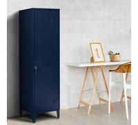 Armoire Vestiaire Ester Porte Métal Bleu Foncé Design Industriel