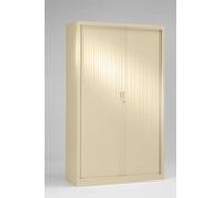 Armoire Vestiaire Monobloc à Rideaux H198xL60xP43 cm Beige (1015) Rideaux Beige Beige - Beige G