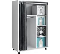 Armoire Vicco Doros Blanc 100x146.6cm avec boxes pliables, Model 40642