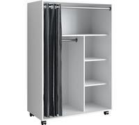 Armoire Vicco Doros Blanc 100x146.6cm ouvert, avec roulettes, Model 40636