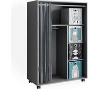 Armoire Vicco Doros Gris 100x146.6cm avec boxes pliables, Model 40644