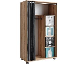 Armoire Vicco Doros Sonoma 100x168cm ouvert, avec roulettes, Model 40640