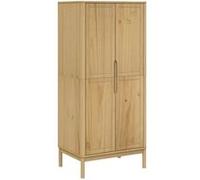 Armoire - VIDAXL - Floro - Bois Massif de Pin - Cire Marron - 2 Portes - 77x53x171 cm Marron G