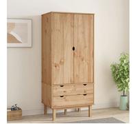 Armoire - vidaXL - OTTA - Bois massif de pin - 76,5x53x172 cm - Brun