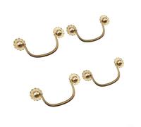Armoire Zinc Alliage Massif 100mm Doré Armoire Zinc Alliage(Small ，4pcs) | Alliage de zinc pour haute densité, barre massive 7mm, résistance mécanique, usage quotidien intense