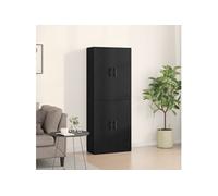 Armoires 2 pcs Chêne noir 69,5x34x180 cm Bois d ingénierie