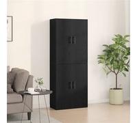 Armoires 2 pcs Chêne noir 69,5x34x180 cm Bois d ingénierie