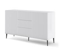 ARMOIRES ARMOIRES S. RAVENNA cm149x41x86h BLANC MAT NOIR PIEDS