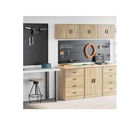 Armoires de garage 2 pcs chêne sonoma bois d'ingénierie 3328334
