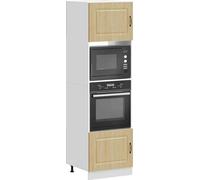 Armoires design pour cuisinière 2 pcs. Lucca Chêne Sonoma Matériau dérivé du bois, Armoires de cuisine 2024 Nouveau