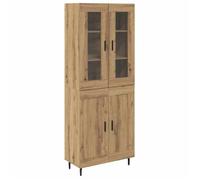 Armoires Hautes 2 pcs - Cabinet en bois Multifonctions - Chêne artisanal Bois d'ingénierie B3712