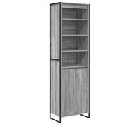 Armoires Hautes - vidaXL - meuble de rangement - bois d'ingénierie - gris sonoma - 60 x 36 x 200 cm - avec porte{cum31a}