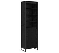 Armoires Hautes - vidaXL - meuble organisateur - bois d'ingénierie - chêne noir - 60 x 36 x 200 cm - avec porte{kdy83s}