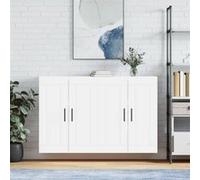 Armoires murales 2 pcs blanc bois d ingénierie Blanc G