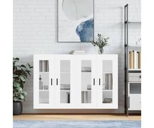 Armoires murales 2 pcs blanc bois d ingénierie Blanc G