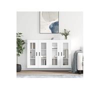Armoires murales 2 pcs blanc bois d'ingénierie 3197945