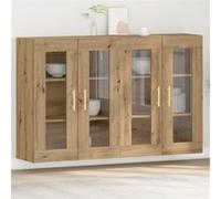 vidaXL Cabinets muraux 2 pcs Chêne artisanal 69,5 x 34 x 90 cm 3334306