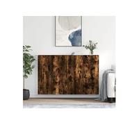 vidaXL Armoires murales 2 pcs - Chêne fumé