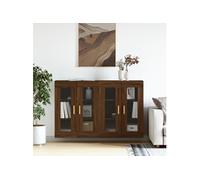 Armoires murales 2 pcs chêne marron bois d'ingénierie3197904