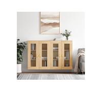 VIDAXL Armoires murales 2 pcs - Chêne sonoma bois d'ingénierie