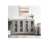 Armoires murales 2 pcs sonoma gris bois d ingénierie