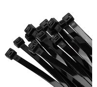 Armpow 40 pièces 12x600mm Résistance à la traction 114KGS/250LBS Serre-câbles Longues Attaches à glissière robustes résistantes aux UV attaches de câble en nylon épaispour la gestion des câbles(Noir)