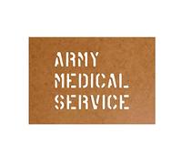 Army Medical Service Pochoir Stencil ölkarton Bundeswehr Militaire US Army pour Volkswagen Type 181 DKW Munga pour laquage (9,6 x 12 cm) - ölkarton lackiersc hablone # 15193