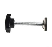 ARMYJY Bouton de porte étoile M8 x 60 mm avec écrou à tête d'étoile pour poignées d'armoire, tiroir et placard Noir (B)