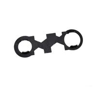 ARMYJY Clé à molette réglable en acier au chrome vanadium de 200 mm pour clé à mâchoire fine pour tuyau de douche, écrou, robinet, réparation de salle de bain, outil de plomberie, finition noire