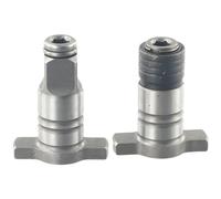 ARMYJY Lot de 2 tiges de clé électrique sans balais 18 V, adaptateur hexagonal de 6,35 mm avec roulement à billes à ressort pour changement rapide de mandrin de perceuse, accessoires de douille de