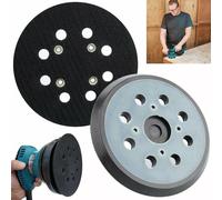 ARMYJY Support de ponceuse orbitale de 125 mm avec 8 trous, disque de ponçage en résine époxy pour Black&Decker Porter-Cable, plaque de rechange auto-agrippante en pouces