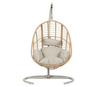 Arne fauteuil suspendu avec coussin naturel.