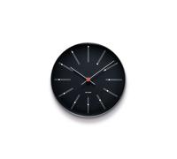 Arne Jacobsen Clocks Horloge murale AJ Bankers noir Ø 21 cm