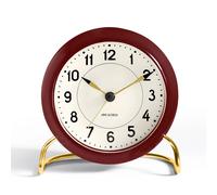 Arne Jacobsen Clocks Horloge de table Arne Jacobsen rouge bordeaux bordeaux