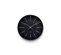Arne Jacobsen Clocks Horloge murale AJ Bankers noir Ø 21 cm