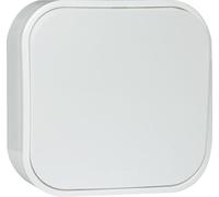 ARNOULD Poussoir Profil Eco, blanc, saillie, complet, 6A 250V, IP2X | Blanc, pose en saillie, poussoir complet avec cadre, rénovation facile sans boîte d’encastrement, design arrondi discret