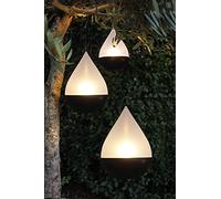 Arnusa Lampe Solaire Extérieure 3 Pack gouttes lampe de table rechargeable lampe de jardin blanc chaud Lampe solaire suspendue