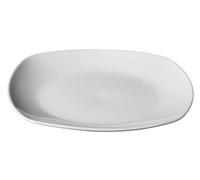 aro Lot de 6 assiettes à dessert carrées Porcelaine Blanc 19 cm