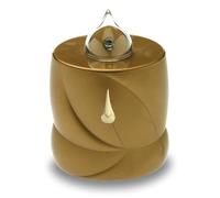 AROBA Bougie funéraire LED avec lumière de deuil - Effet vacillant comme une vraie bougie - Longue durée de combustion jusqu'à 200 jours - Bougie commémorative réutilisable pour cimetière - Larme