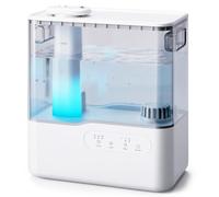 AROEVE 5L Humidificateur d'Air Chambre Brume Froide Lumière 7 Couleurs | 36H/25dB Silencieux, Top-Fill, Facile à nettoyer, Diffuseur Arômes, Timer pour Bébé Enfants Plantes Soulagement Rapide