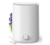 AROEVE Humidificateur d'air 5L Remplissage Dessus Buse 360° Autonomie 50H | à Brumisateur Ultrasonique avec Diffuseur d'Huile Essentielle, Veilleuse 28dBH, pour Chambre de Bébé, Maison & Plantes