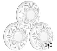 Aroha Link Détecteur Combiné avec Fumée et Monoxyde de Carbone Interconnecté - Batterie de 10 Ans – Alarme Incendie & Détecteur de CO Connecte - 3 pièces