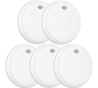Aroha Safety Pro Détecteur Combiné avec Fumée et Monoxyde de Carbone - Batterie de 10 Ans -Alarme Incendie & de Monoxyde de CO Sleep Line - 5 pièces
