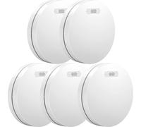Aroha Safety Pro Détecteur de Fumée - Batterie de 10 Ans - Alarme Incendie - 5 pièces