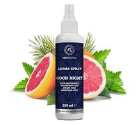 Aroma Spray Bonne Nuit 250ml - Spray aux Huiles Essentielles - Huile Essentielle de Menthe Poivrée, Pamplemousse et Pin Nain - Brume Parfumée - Spray d'Ambiance - Parfum de Linge - Aromathérapie