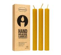 Aromasenses | Bougies Artisanales | Lot de 3 | Parfumées 2 cm x 20 cm | Naturelles, non Toxiques et Artisanales | Longue Durée pour la Détente | Originales | Bougies en Cire Vierge Alvéolée