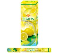 AROMASENSES Encens au Citron Sac | Coffret Encens de 6 Tubes Hexagonaux (120 Bâtonnets D'encens) | Encens Naturel avec Notes Agrumes et Fraîches, Sensation de Clarté et Vitalité | Encens de l'Inde