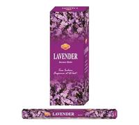 AROMASENSES Encens Lavande Hexagonal Sac | Coffret Encens avec 6 Tubes de 20 Bâtonnets | Encens Parfumé Floral Réduit Le Stress, L’Anxiété et La Tension Mentale | Méditation et Pratiques Spirituelles
